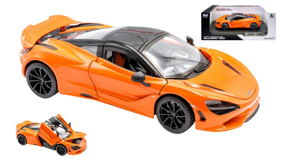 MC LAREN 750S ORANGE 1:18 - RE.EL.Toys - RE0825O