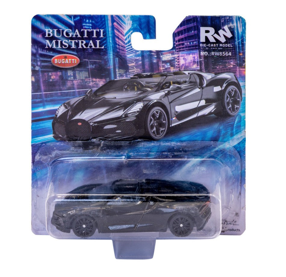 BUGATTI MISTRAL BLACK BLISTER 1:64 - RE.EL.Toys - RE0841BK