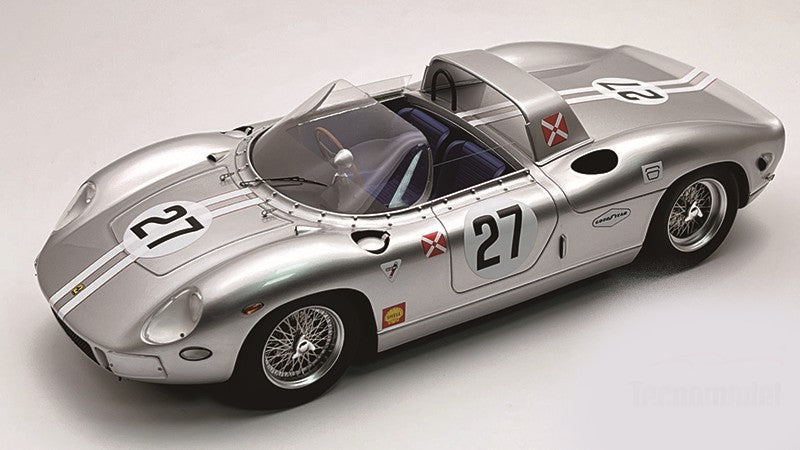 FERRARI 330P N.27 DNF 12h SEBRING 1965 KOLB-FULP 1:18 - Tecnomodel - TMD18309B