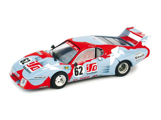 FERRARI 512 BB SCUDERIA POZZI LM 1979 (DECALS x N.62 E 63) 1:43 - Brumm - BMK002