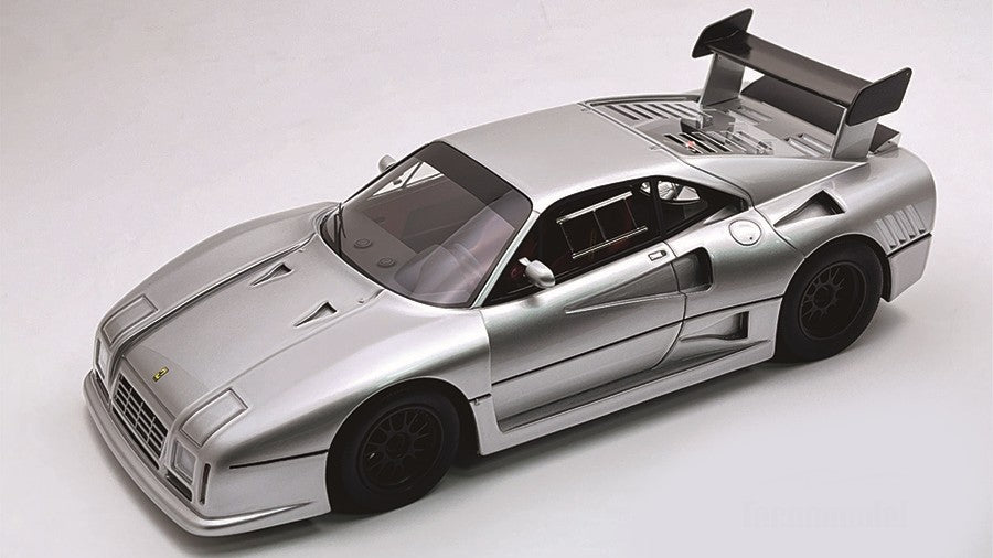 FERRARI 288 GTO EVOLUZIONE 1985 NURBURGRING SILVER/BLACK WHEELS 1:18 - Tecnomodel - TMD18361F