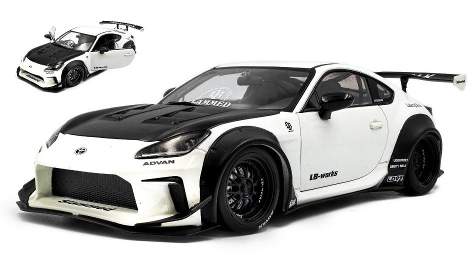 TOYOTA GR86 LBWK BODY KIT COUPE 2024 PEARL WHITE 1:18 - Solido - SL1813602