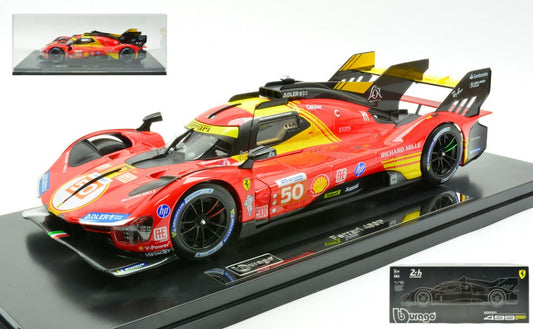 FERRARI 499P N.50 WINN.LE MANS 2024 FUOCO-NIELSEN-MOLINA-ACRYLIC BOX1:18 - Burago - BU16312