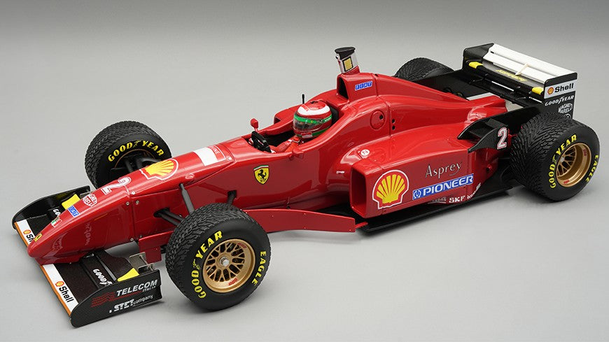 FERRARI F310 N.2 SPAIN GP 1996 RAIN TYRES E.IRVINE W/DRIVER 1:18 - Tecnomodel - TMD18332D