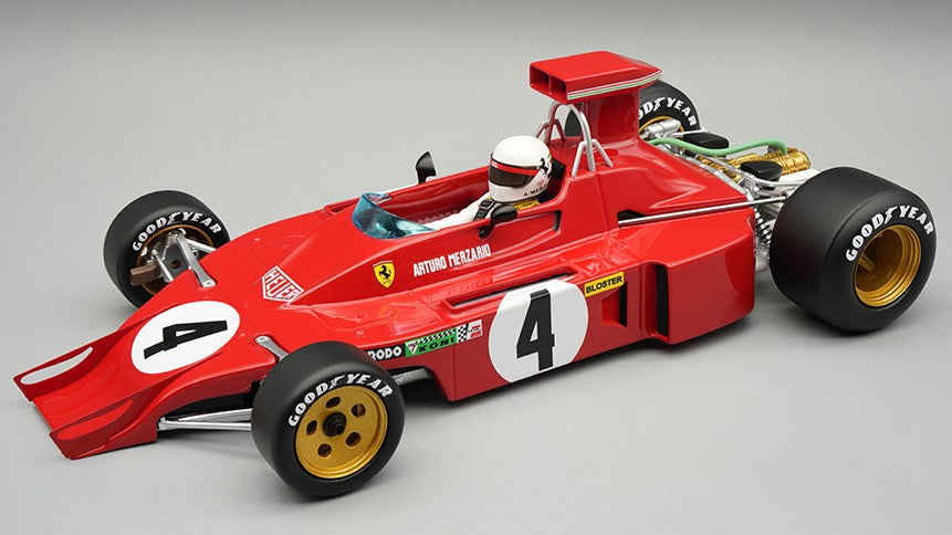 FERRARI 312B3-73 N.4 WATKINS GLEN GP A.MERZARIO W/DRIVER 1:18 - Tecnomodel - TMD18412D