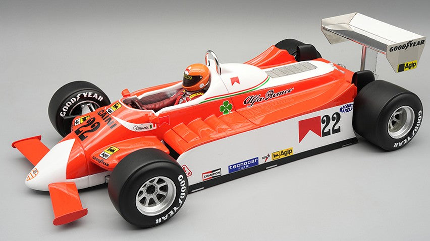 ALFA ROMEO 179 N.22 OLANDA GP 1980 V.BRAMBILLA W/DRIVER 1:18 - Tecnomodel - TMD18421A