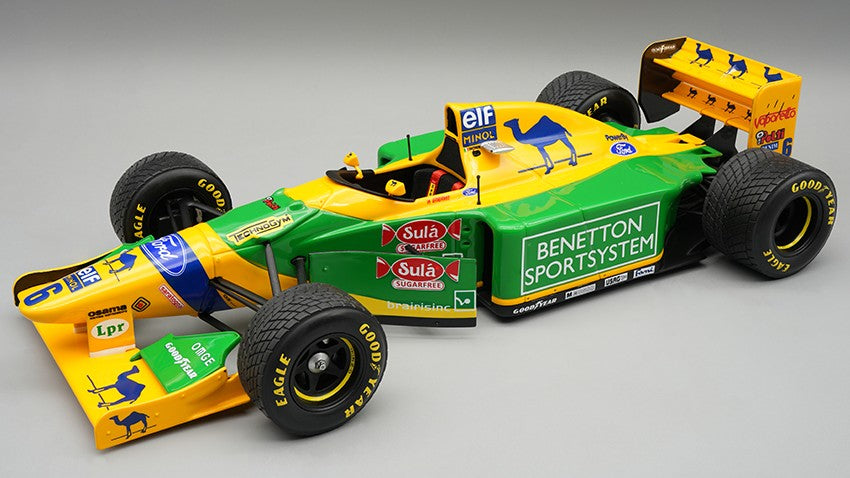 BENETTON B193B BRITISH GP 1993 RAIN TYRES R.PATRESE 1:18 - Tecnomodel - TMD18377C
