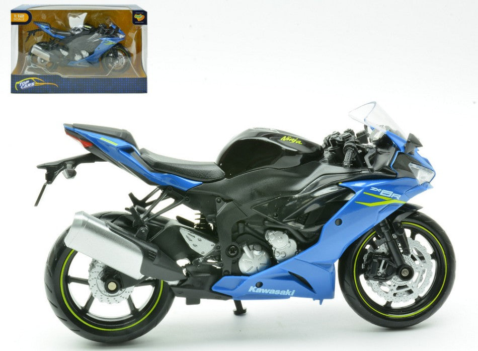 KAWASAKI NINJA ZX 6R BLUE 1:12 - Kinsmart - KT18244KBL