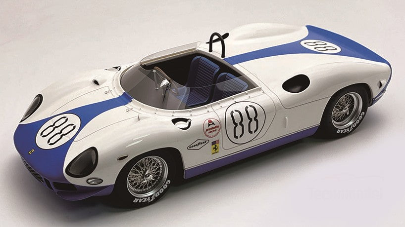 FERRARI 330P N.88 2000 KM DAYTONA 1965 HANSGEN-PIPER 1:18 - Tecnomodel - TMD18310C