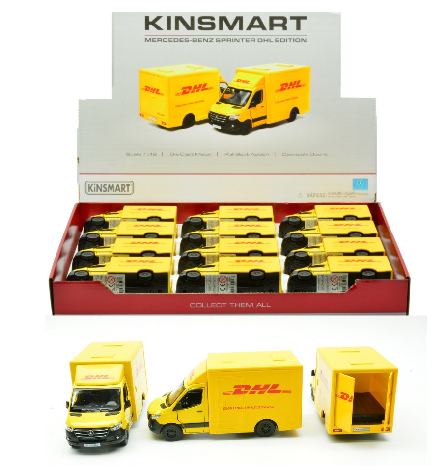 MERCEDES SPRINTER DHL (5475D) cm 12 - Kinsmart - KT18250