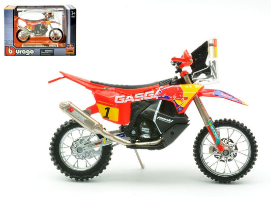 KTM RX450F GAS GAS TEAM N.1 DAKAR RALLY 2023 1:18 - Burago - BU51091