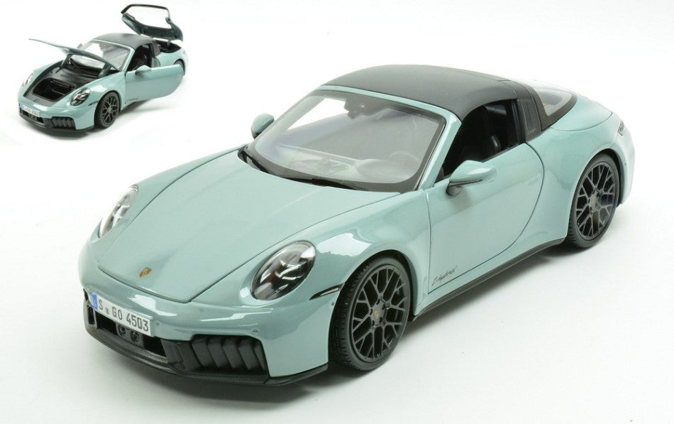 PORSCHE 911 (992.2) TARGA 4 GTS HYBRID 2025 PASTELGREY 1:18 - Maisto - MI31470G