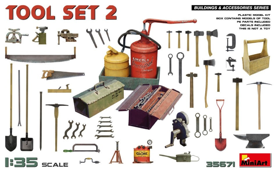 TOOL SET N.2 KIT 1:35 - Miniart - MIN35671