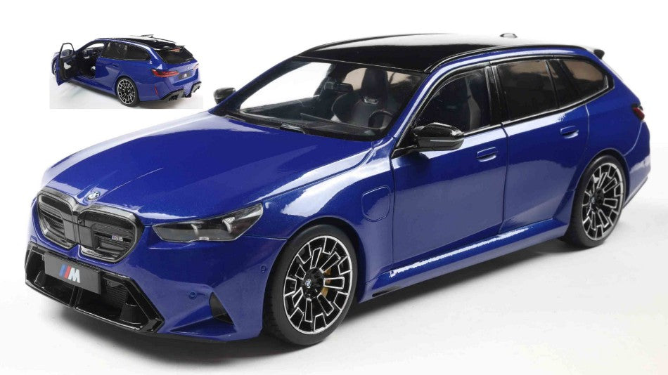 BMW M5 TOURING 2025 MARINA BAY BLUE METALLIC 1:18 - Solido - SL1814801