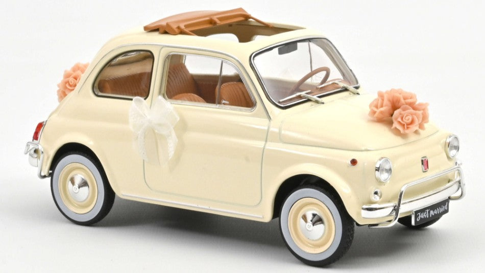 FIAT 500 L 1968 IVORY WEDDING GIFT 1:18 - Norev - NV187780