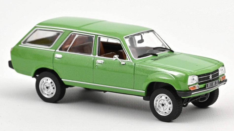 PEUGEOT 504 BREAK 1980 GREEN METALLIC 1:43 - Norev - NV475430