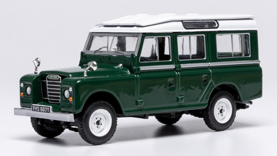 LAND ROVER SERIES III 109 1978 DARK GREEN/WHITE 1:43 - Ixo Model - CLC616