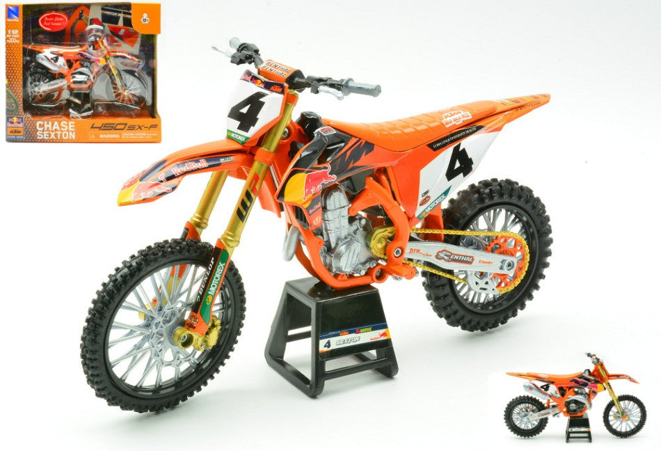 KTM RED BULL 450SX-F CHASE SEXTON N.4 2025 1:12 - New Ray - NY58473