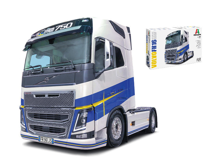 Italeri 3970 Volvo FH16 Medium Roof – Kit Maquette 1/24 – 24,6 Cm – Camion Tracteur à Monter Et Peindre – Dès 14 Ans