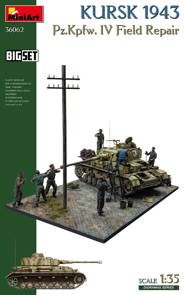 KURSK 1943 Pz.Kpfw. IV Field Repair BIG SET KIT 1:35 - Miniart - MIN36062