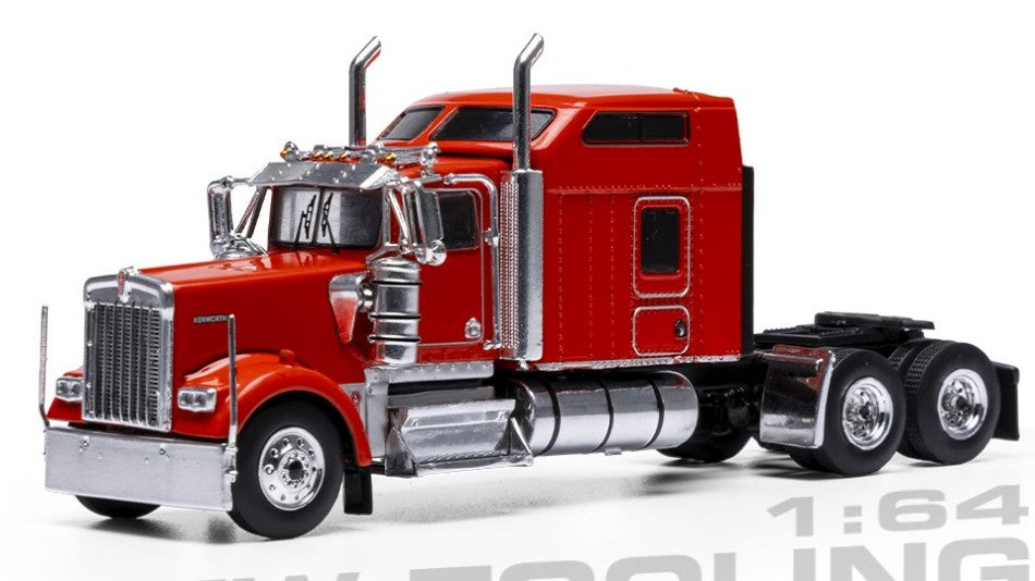 KENWORTH W900 SLEEPER CAB 1990 RED 1:64 - Ixo Model - 64TR014A