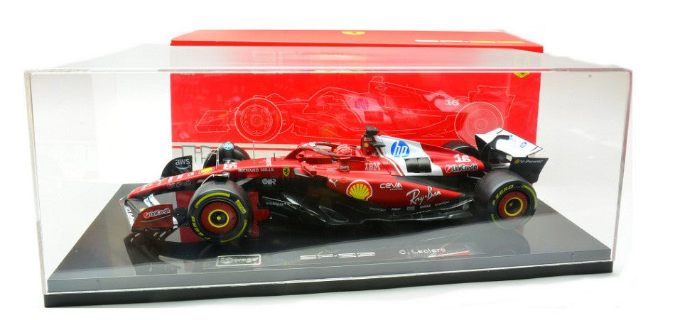 FERRARI F1 N.16 CHARLES LECLERC 2025 SIGNATURE 1:18 - Burago - BU16822L