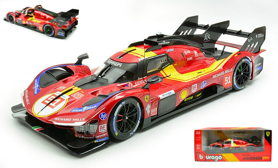 FERRARI 499P N.51 3rd LE MANS 2025 PIER GUIDI-CALADO-GIOVINAZZI 1:18 - Burago - BU16307