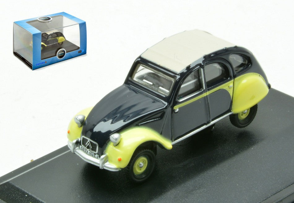CITROEN 2 CV CHARLESTON NIGHTBLUE/CREAM 1:76 - Oxford - OXF76CT008