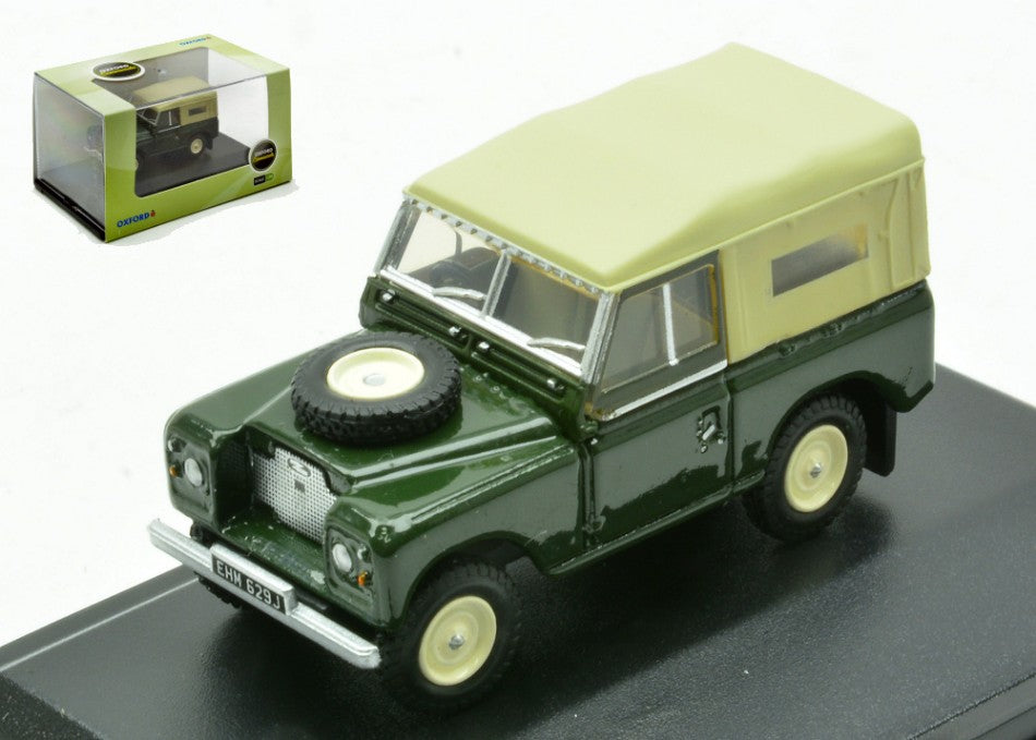 LAND ROVER SERIES 2A SWB CANVAS GREEN 1:76 - Oxford - OXF76LR2AS005