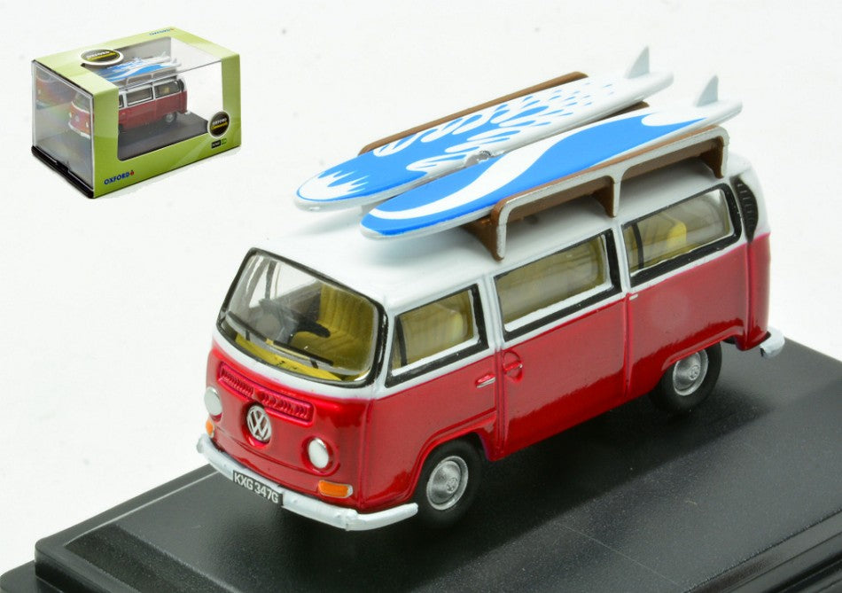 VW BAY WINDOW BUS W/SURFBOARDS 1:76 - Oxford - OXF76VW024