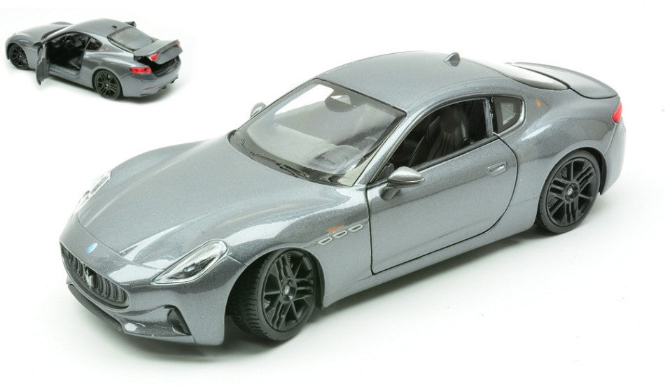 MASERATI GRAN TURISMO F METALLIC GREY 1:24 - Welly - WE24125MG