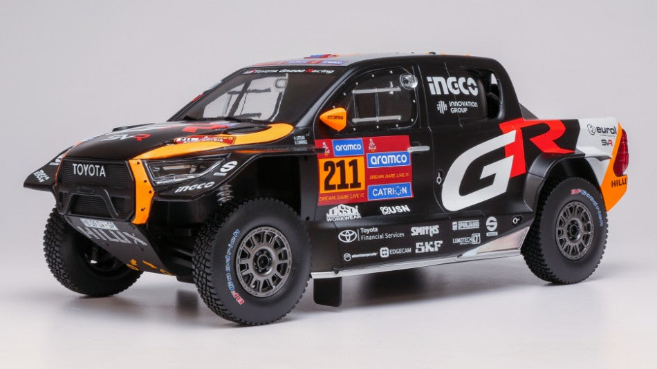 TOYOTA GR DKR HILUX EVO T1U N.211 RALLY DAKAR 2025 HENK-BRETT 1:18 - Ixo Model - 18RMC237