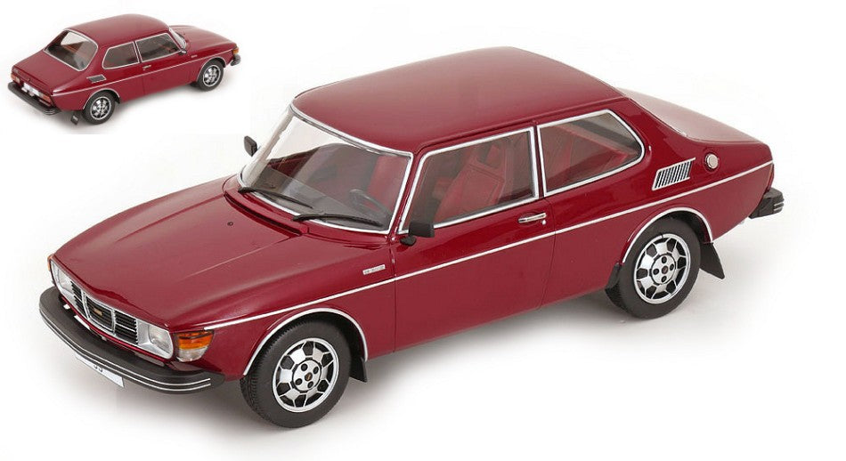 SAAB 99 EMS 1977 DARK RED 1:18 - ModelCarGroup - MCG18441
