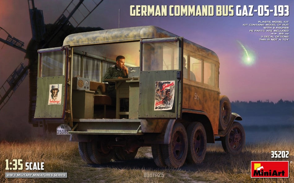 GERMAN COMMAND BUS GAZ-05-193 KIT 1:35 - Miniart - MIN35202