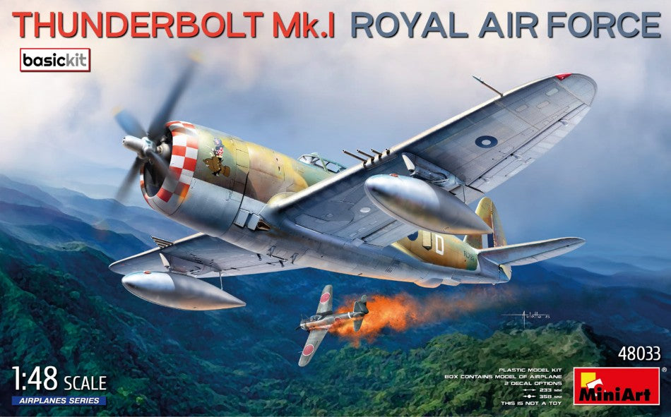 THUNDERBOLT Mk.I ROYAL AIR FORCE BASIC KIT 1:48 - Miniart - MIN48033