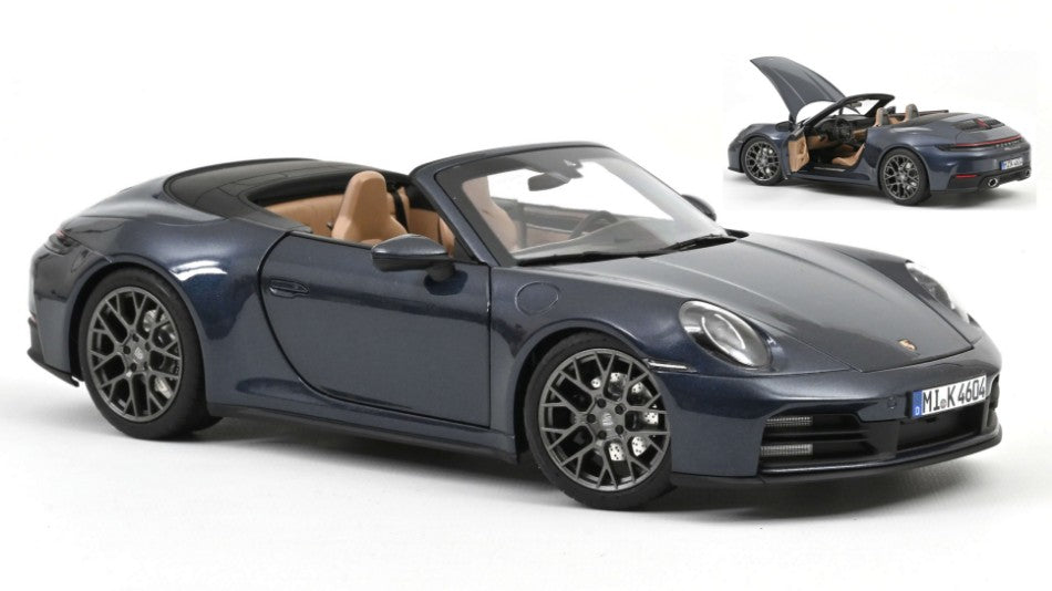PORSCHE 911 CARRERA CABRIOLET 2025 BLUE METALLIC 1:18 - Norev - NV187180