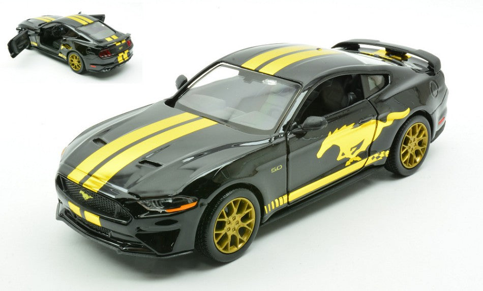 FORD MUSTANG GT 2018 BLACK 1:24 - MotorMax - MTM79204
