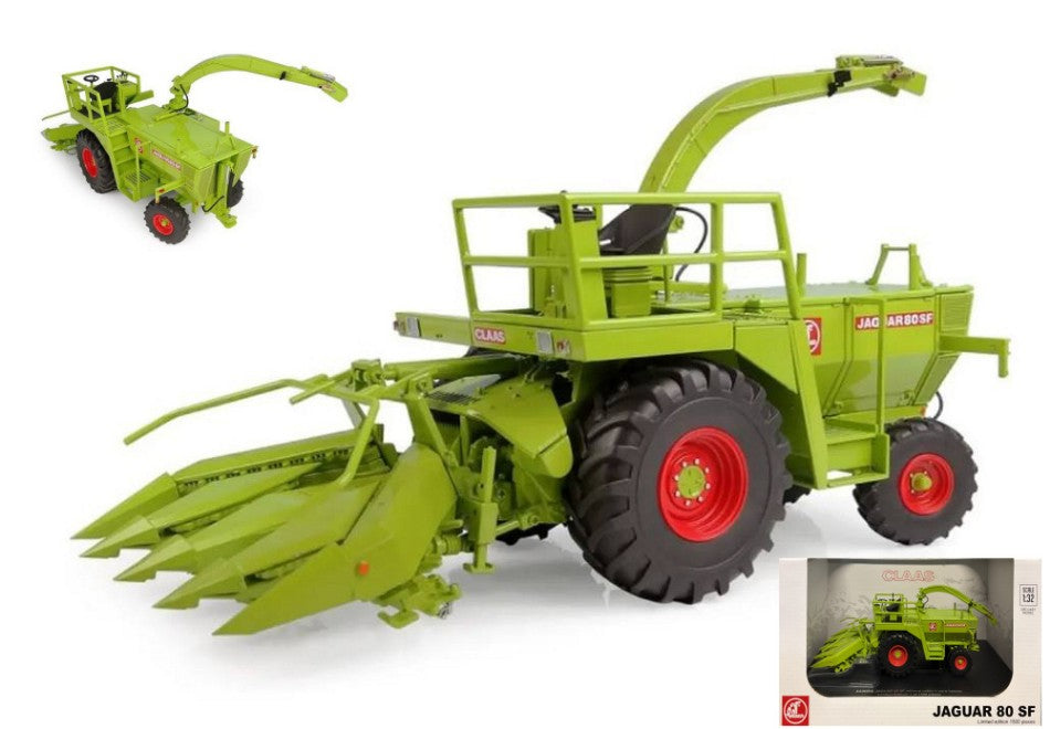 CLAAS JAGUAR 80 SF NO CABIN WITH CORN HEADER 1:32 - Universal Hobbies - UH6774