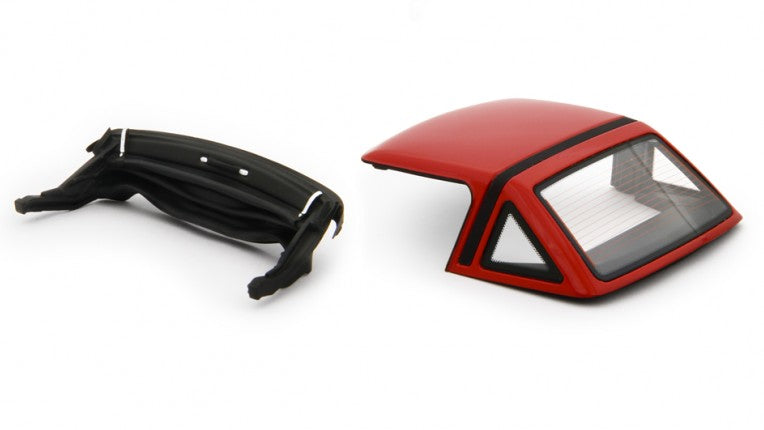 HARD TOP + CAPOTE PER ALFA SPIDER 1.6 1990 RED 1:18 - Laudo Racing - LM209AC