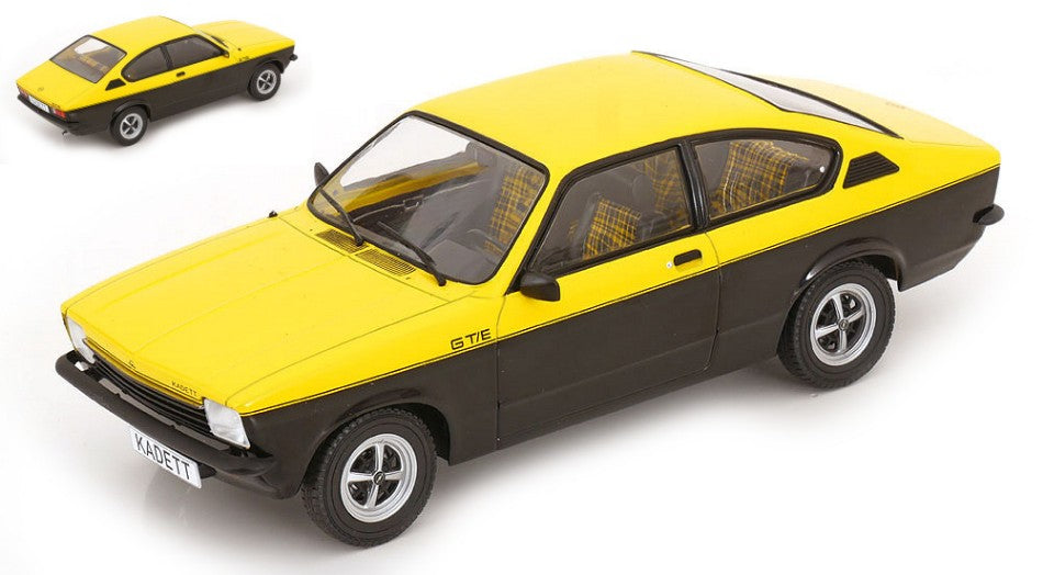 OPEL KADETT C COUPE GT/E 1975 YELLOW/BLACK 1:18 - ModelCarGroup - MCG18598