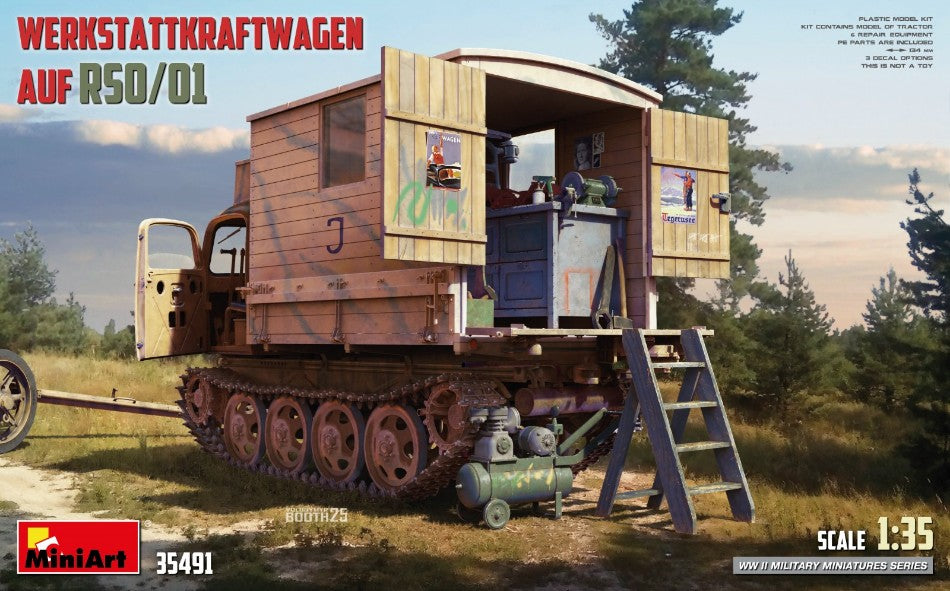 WERKSTATTKRAFTWAGEN Auf RSO/01 KIT 1:35 - Miniart - MIN35491