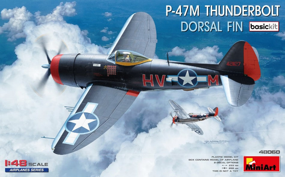 P-47M THUNDERBOLT DORSAL FIN.BASIC KIT 1:48 - Miniart - MIN48060