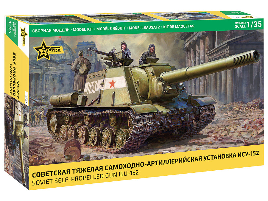 SOVIET SELF PROPELLED GUN ISU-152 KIT 1:35 - Zvezda - Z3721