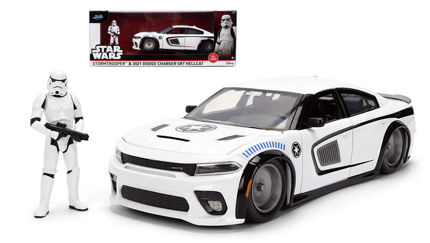 DODGE STAR WARS STORM TROOPER WHITE 1:24 - Jada Toys - JADA36478