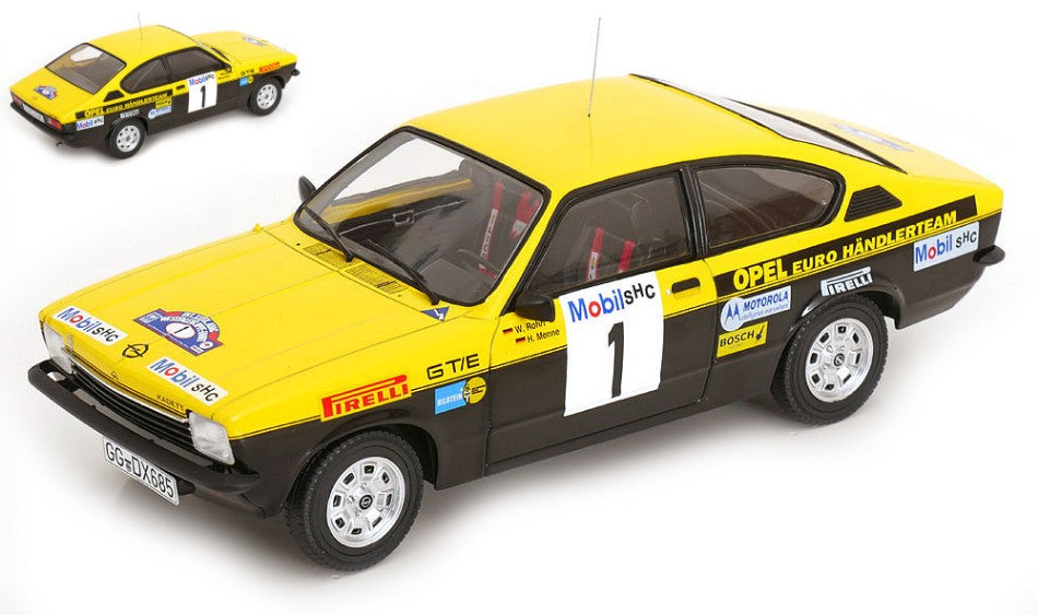 OPEL KADETT C COUPE GT/E WESTFALEN-LIPPE RALLY 1976 ROHLR-MENNE 1:18 - ModelCarGroup - MCG18651