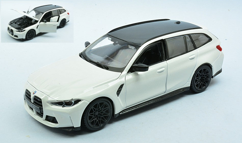 BMW M3 TOURING 2023 WHITE 1:24 - Burago - BU21112W