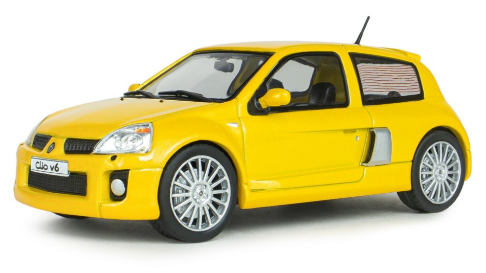 RENAULT CLIO V6 PH.2 2003 JAUNE
SIRIUS 1:43 - Solido - SL4318102