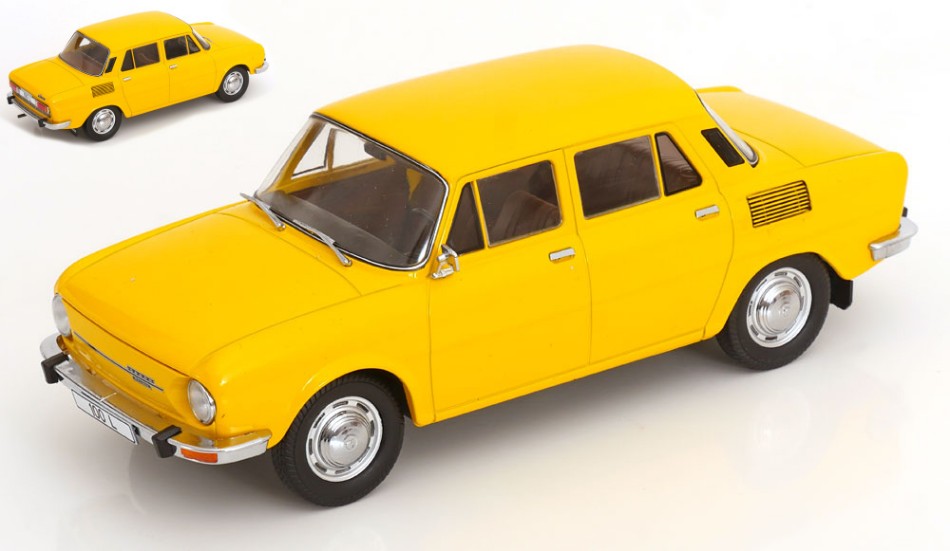 SKODA 100 1969 YELLOW 1:18 - ModelCarGroup - MCG18781