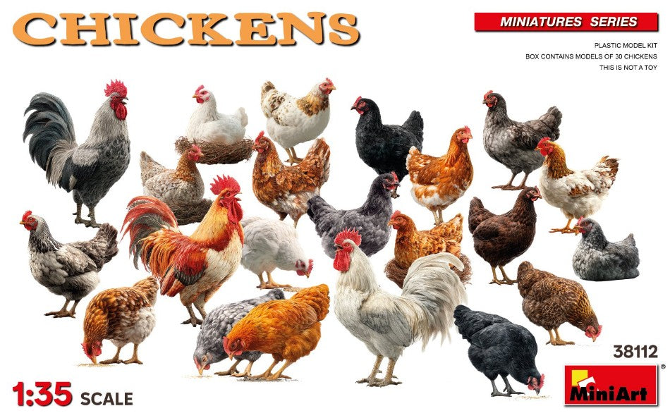 CHICHENS KIT 1:35 - Miniart - MIN38112