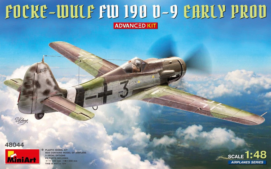 FOCKE-WULF Fw 190D-9 EARLY PROD.ADVANCED KIT 1:48 - Miniart - MIN48044